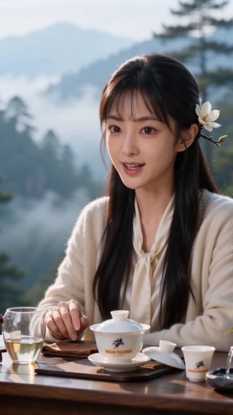 春山茶垄，明前采茶的清晨