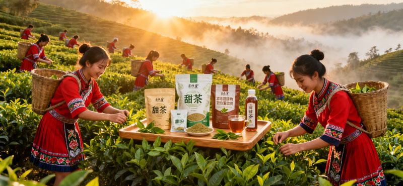 苗然堂苗族甜茶茶园