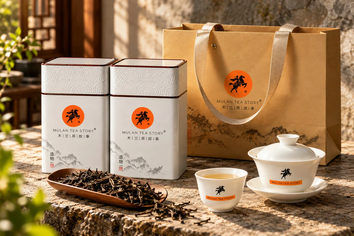木兰茶故事普洱生茶 200g 两罐手提装