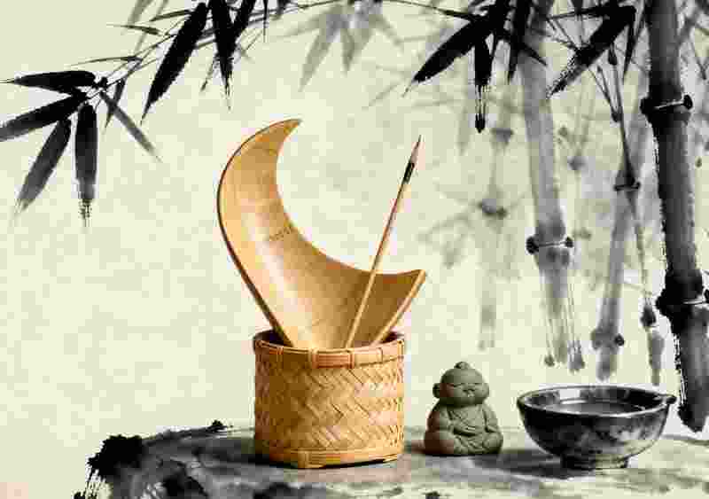 竹制茶则茶针套装